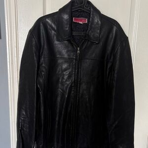 Merona Classic Black Leather Jacket